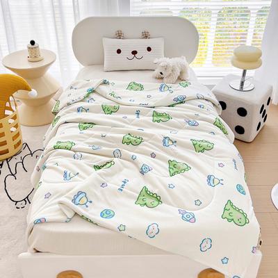 2024 New Children's Summer Quilt Knitted Cotton Summer Quilt Kindergarten Duvet Ice Cream Summer Quilt Airable Cover