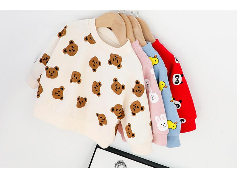 Autumn Children's Cartoon Print Long-Sleeve Two-Piece Set - Little Bajun