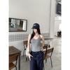 Pure desire U tie chest pad suspender vest women's summer thin shoulder strap suspender sleeveless backless top