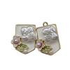 Women's Retro Pearl Flower Earrings - French Oil Painting Style, Versatile and Elegant for Daily Wear