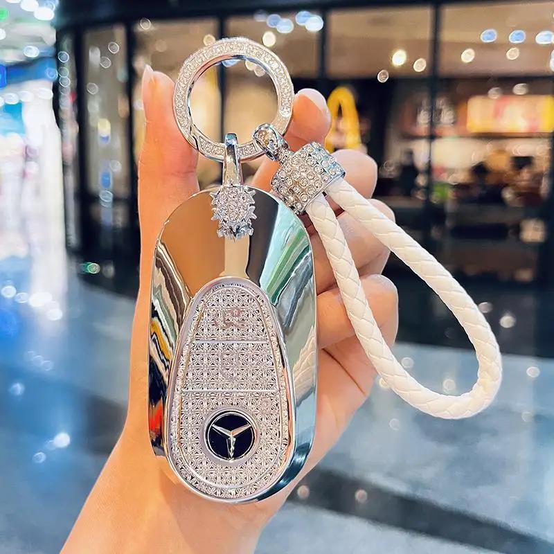 TXF4   Fashion Car Key Case Cover For Mercedes Benz A B C E Class GLS GLA GLK GLC CLS CLA AMG W204 W205 W212 W463 W176 Keychain Fob