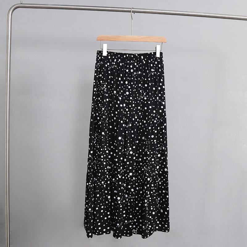 

Новая летняя юбка миди А-силуэта с цветочным принтом – Женский свободный летящий дизайн, стройнящий и универсальный стиль, закрывающий бедра L up to 70kg