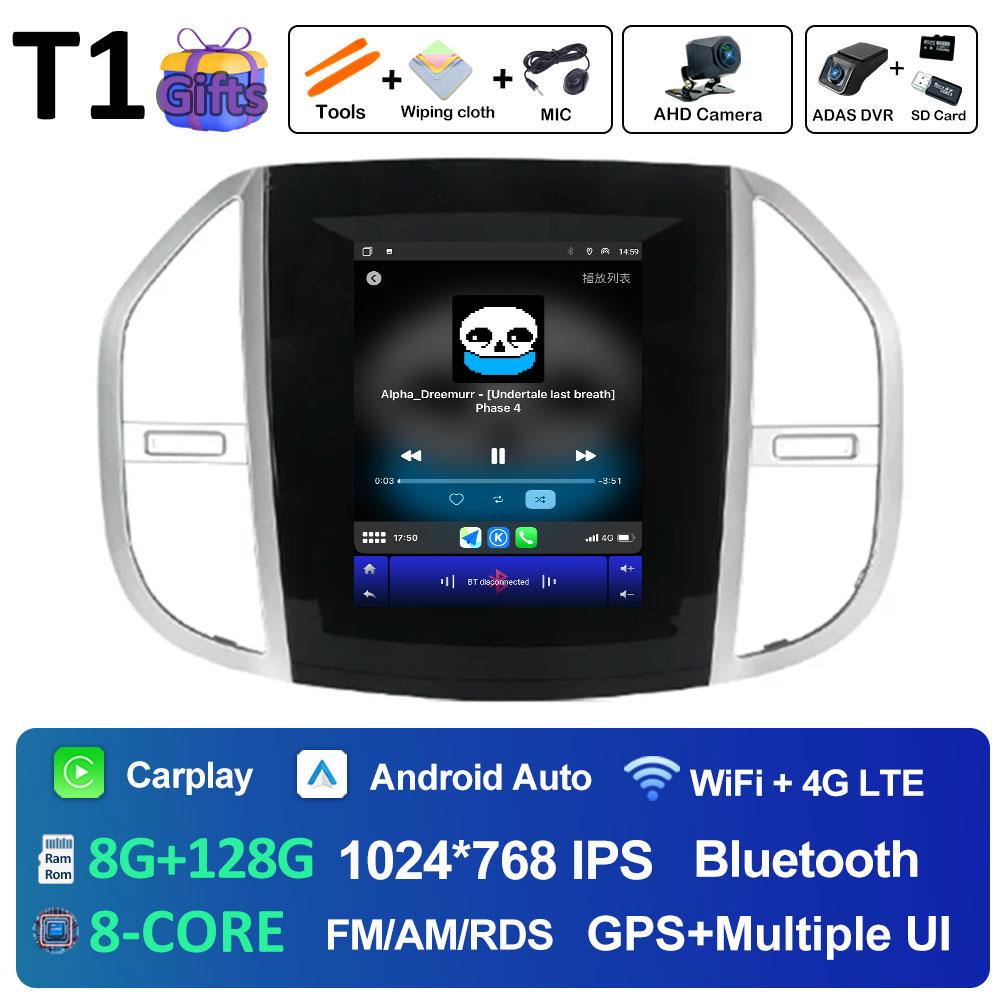 Android 14 Multimedia Video Radio Player For Mercedes Benz Vito 3 2014 2015 2016 2017 2018 2019 2020 Built-in GPS WiFi Rear View