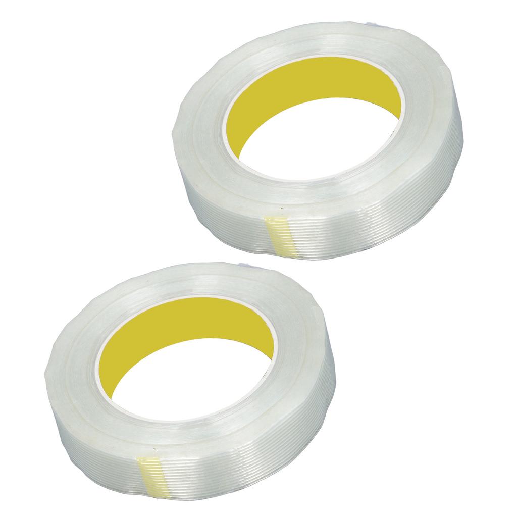 2 Rollen Glasfaserband 25mm breit 50m lang Selbstklebendes Umreifungsband für den Transport