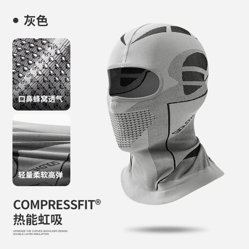 Summer Outdoor Sunscreen Riding Mask Men's Locomotive Sweat Absorption Heat Dissipation Breathable Ice Silk Headgear Helmet Lining