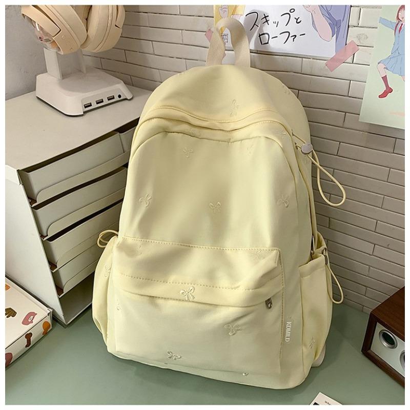 New Japanese Ins High-value, Fresh and Sweet Candy-colored Bow Backpack, Lightweight Backpack for Junior and Senior High School Students