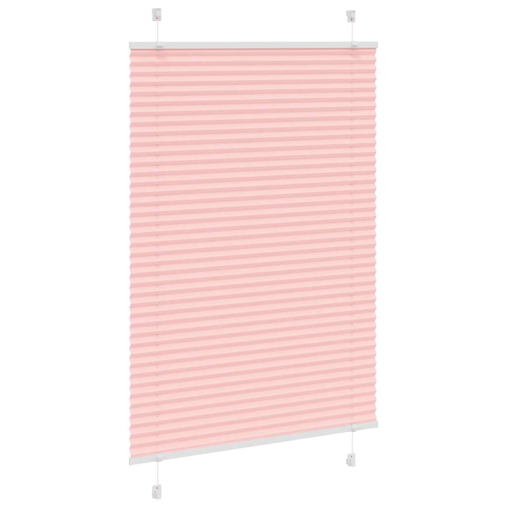 Pink Pleated Roller Blind 85X100 Cm Fabric Width 84.4 Cm