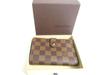 Authentic LOUIS VUITTON Damier Brown Leather Bifold Wallet Viennois #a460  Seller refurbished