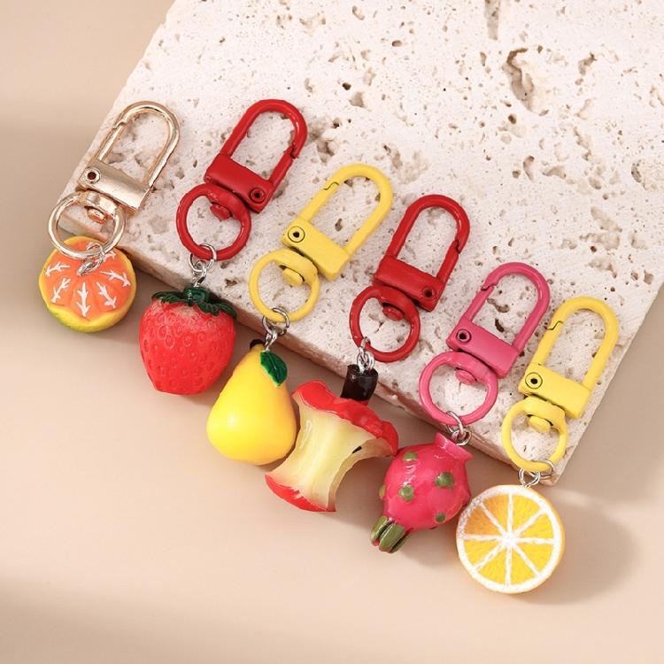 Whimsical Fruit Themed Keyring Decorative Charm For Backpacks Luggage Keys Trendy Accessory Gift