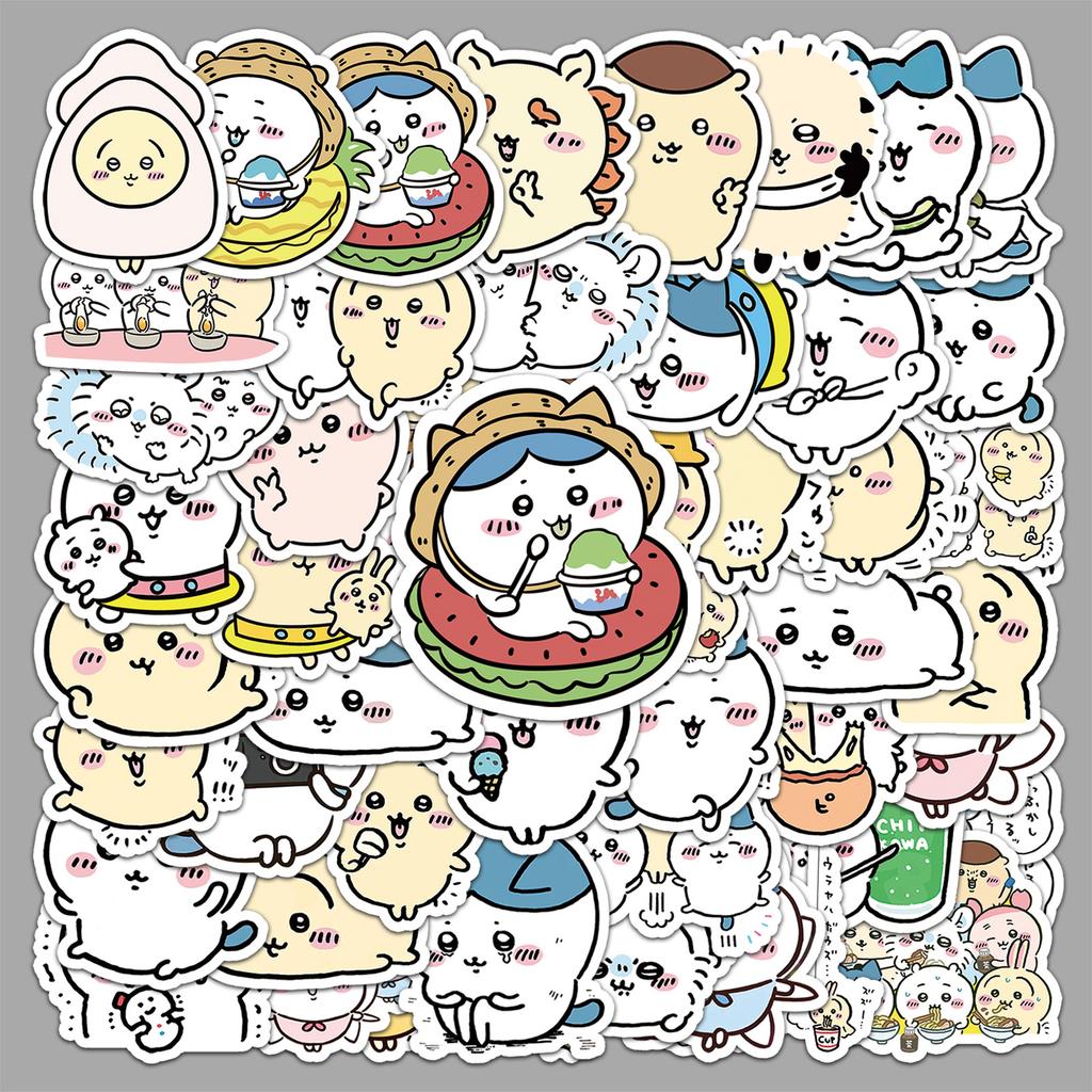 Set of 51 Cartoon Character Stickers Featuring Various Cute Animal Designs for Decoration and Collection Use Durable Material