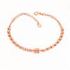 Purple Gold Bracelet Rose Gold Plated Color Gold Simple Sequined Beads Personality Versatile Temperament Personality