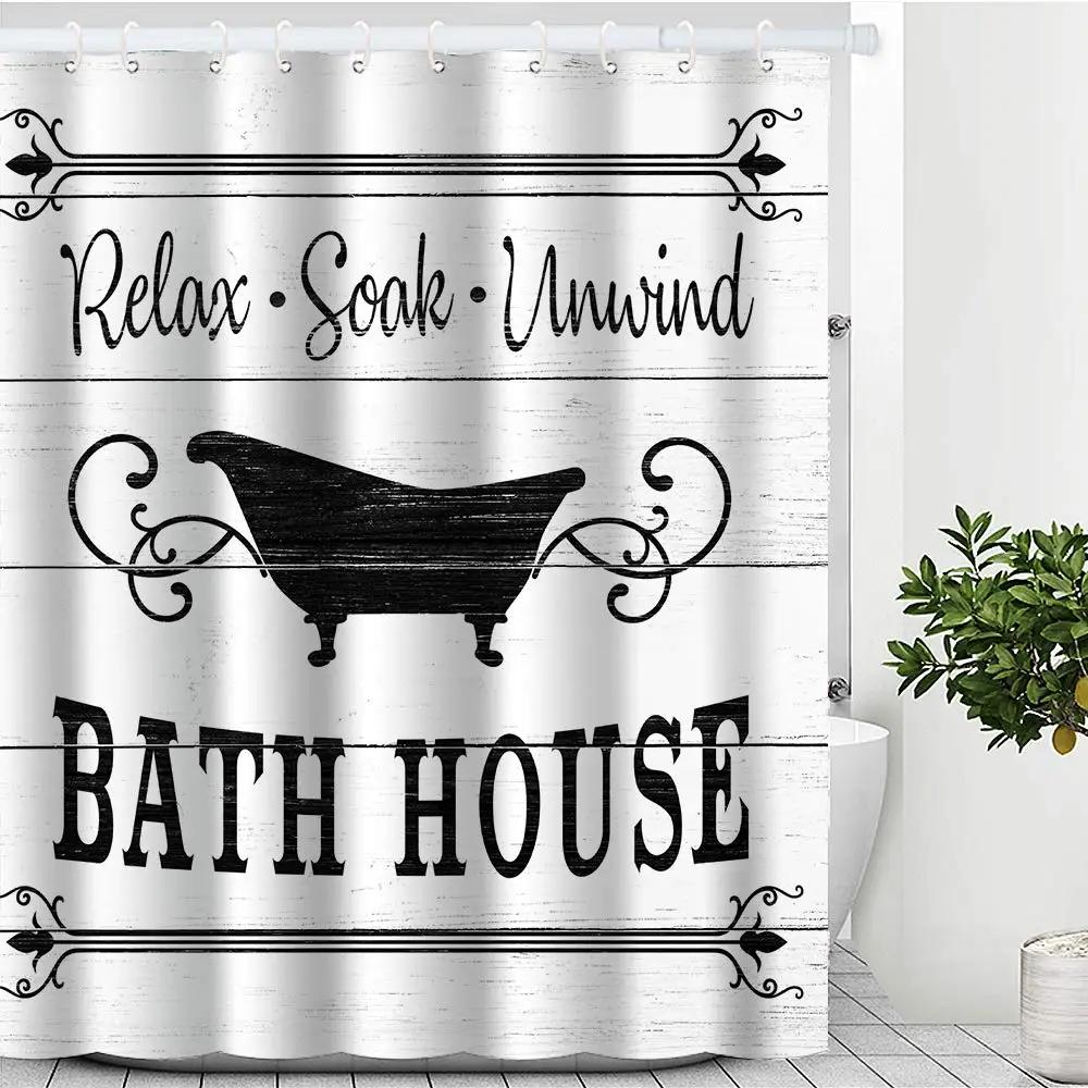 

Funny Word Search Shower Curtain Forget Your Phone On Retro Wooden Plank Country Rustic Waterproof Bathroom Curtain With Hooks W60H190(CM)-1 Pcs