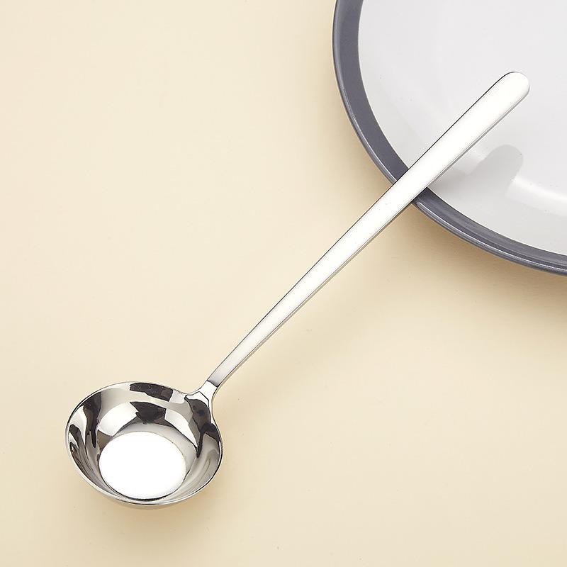 High-value eating with a spoon, high-end spoon, tableware, stainless steel exquisite spoon, western soup spoon wood