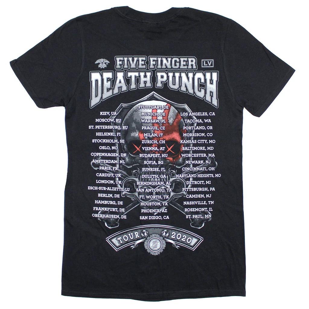 Five Finger Death Punch Fortis Fortuna 2026 Tour T-shirt High-end Luxury Is for Both Men and Women Top Y2k