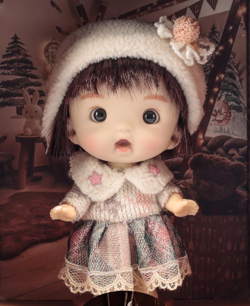 10Cm Mini Bjd Doll Ob11 Dolls 1/12 Cute Surprise Toy Dolls For Girls Kawaii Face Ob11 Body Doll Bjd Doll Full Set For Kids Gift