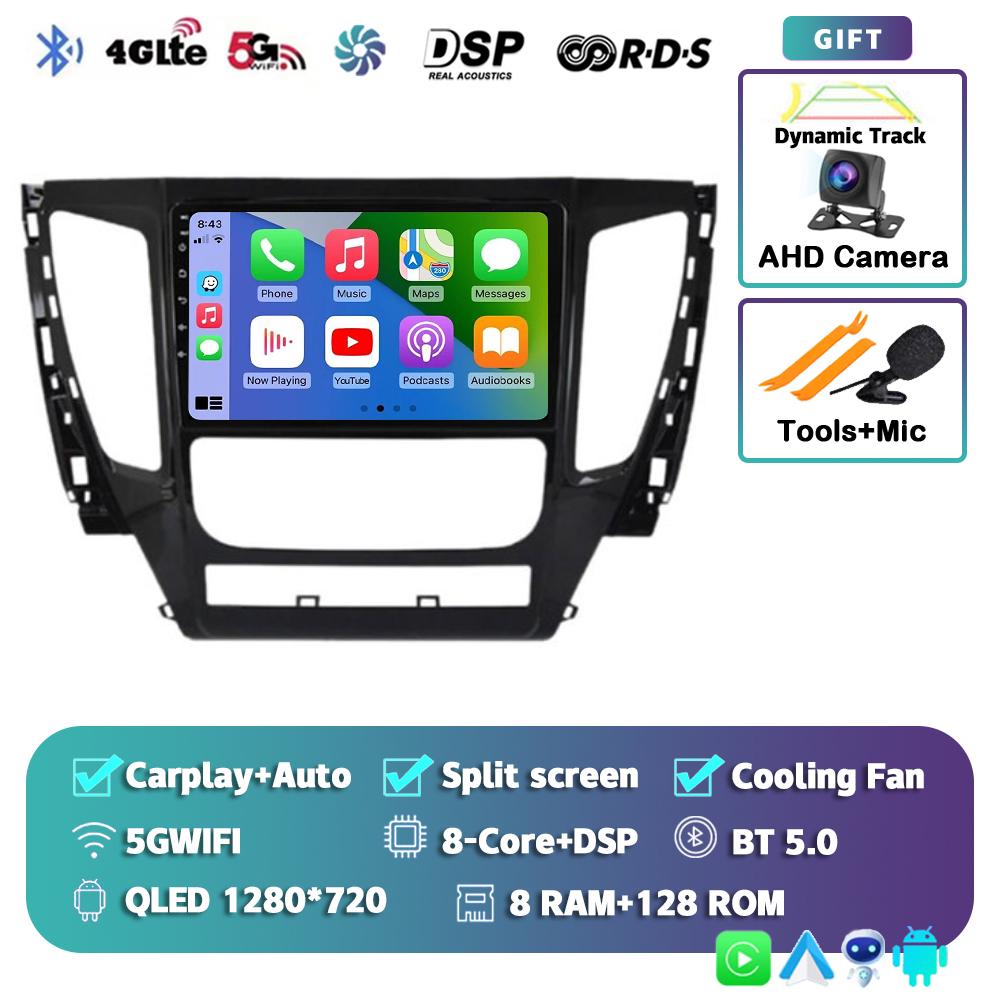 Android 14 Carplay Auto WIFI+4G For Mitsubishi Pajero Sport 3 2016 - 2018 Car Radio Multimedia Player Stereo GPS 2DIN Head Unit