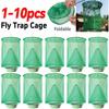 1-10pcs Fly Trap Hanging Fly Catcher Reusable Pest Control Flies Catcher Cage Outdoor Garden Bird Catcher for Courtyard Fly Trap