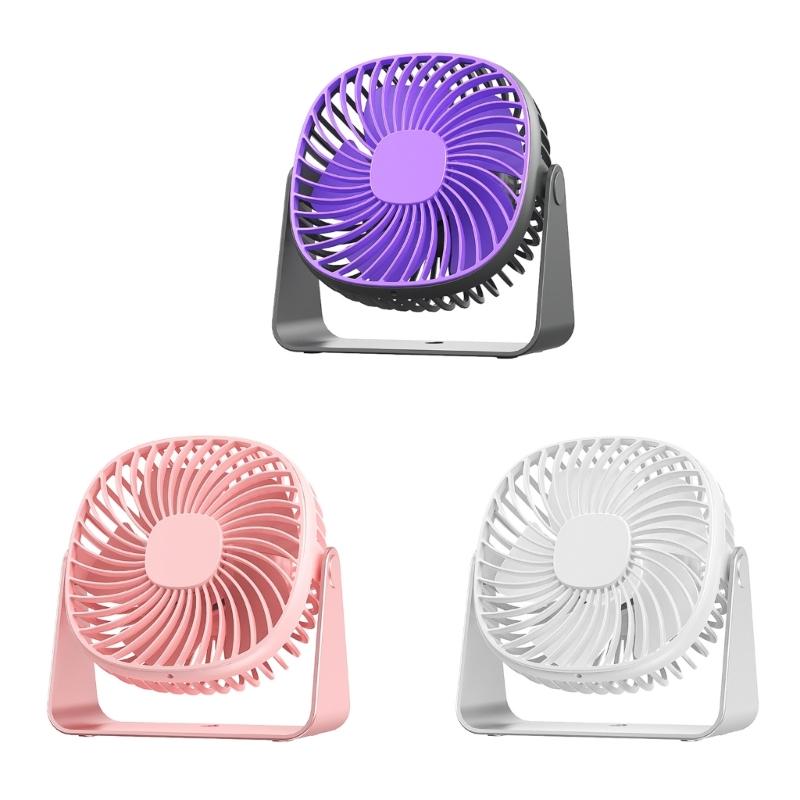 Portable Quiet Wall Mounted Fan Desktop Fan with Built In LED Night Light USB Powered for Home and Travel