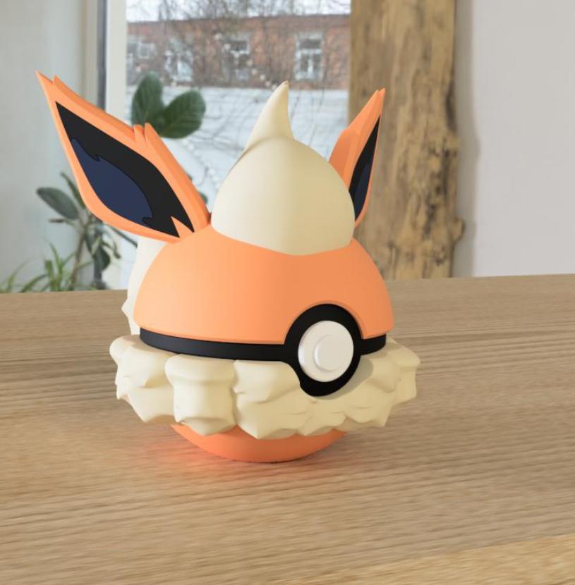 Poké Ball Pokemon Form Sphere Figures Model Statue Desktop Ornament 3d Printed Model Trendy Toy Surprise Gift Collectible