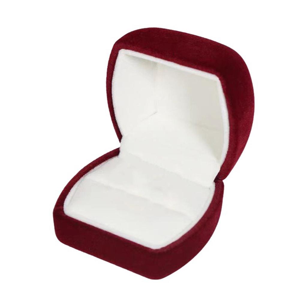 1pc Engagement Velvet Ring Box Jewelry Display Storage Boxes For Wedding Ring Valentine's Day Gift Organizer Earrings