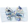 New nylon bow print children's headband, baby cute hair accessories, multi-colored girls' headscarf