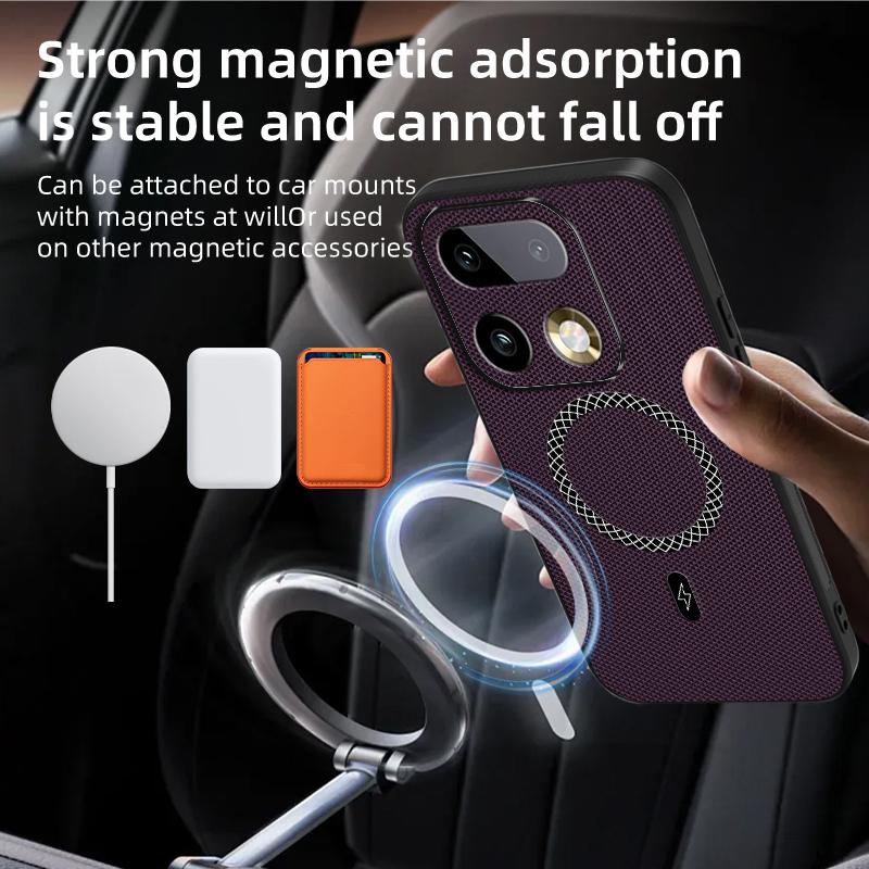 Biruiqu Realme 16 Pro Plus New Ultra-thin Magnetic Leather Shock-absorbing Protective Phone Case
