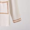 2025 Fall/Winter Women's Color Block Knit Cardigan & Casual Two-Piece Set