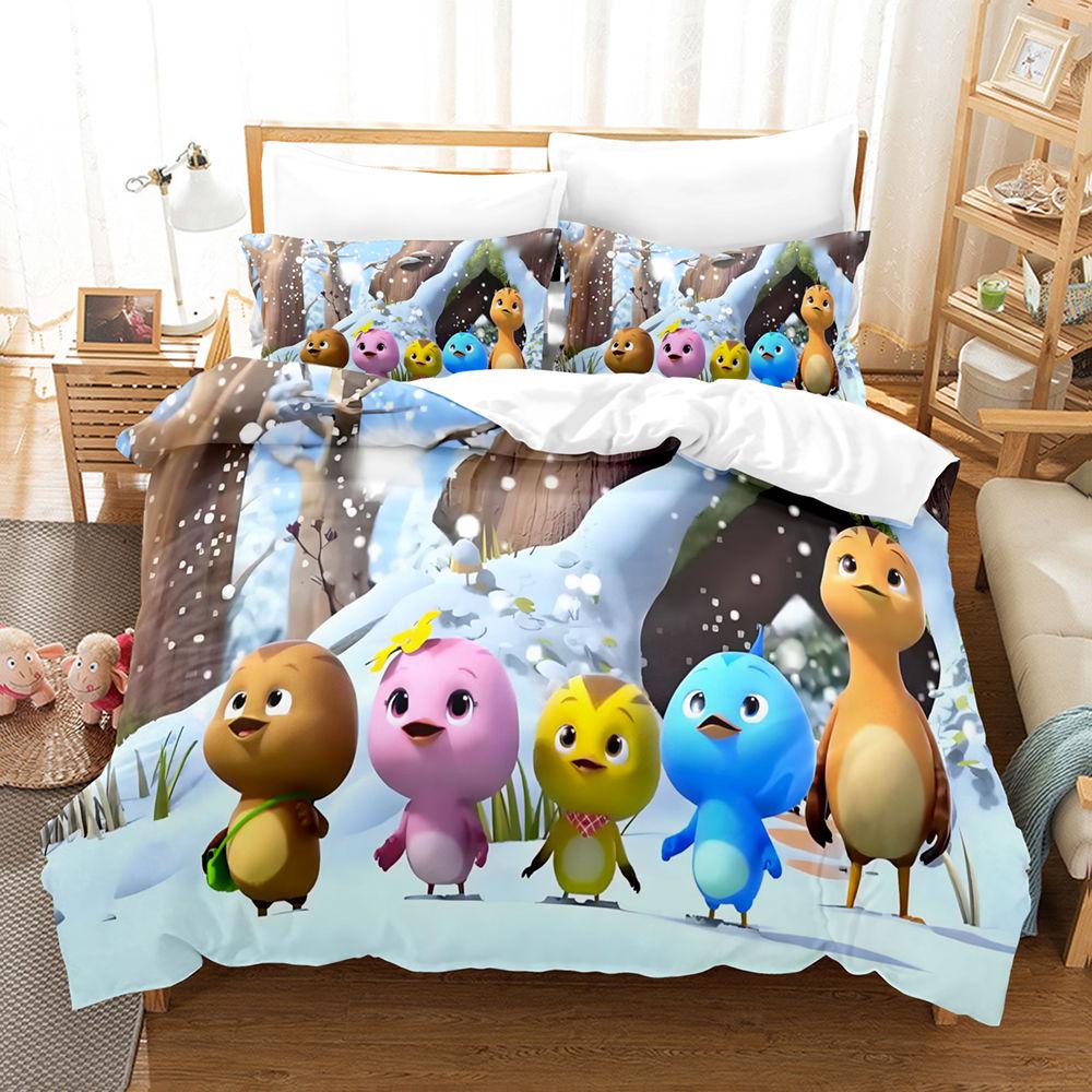 Duvet Cover The Little Pheasants 3D Exquisite Cartoon Digital Print Bedding Set Comforter Bed Youth Home Decor Kids Boys Gift