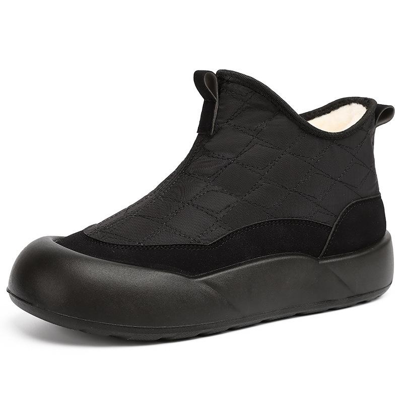 Women s Cotton Shoes Snow Boots Fleece and Thickened Cotton Boots Versatile Women s Boots Warm Boots 36