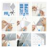 3D Mirror Wall Sticker DIY Diamonds Triangle Acrylic Wall Mirror Stickers for TV Background Home Bedroom Decoration