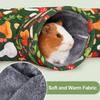 Warm Guinea Pig Tunnel House Thickened Pet Collapsible Tube Toy  Playtime Activity