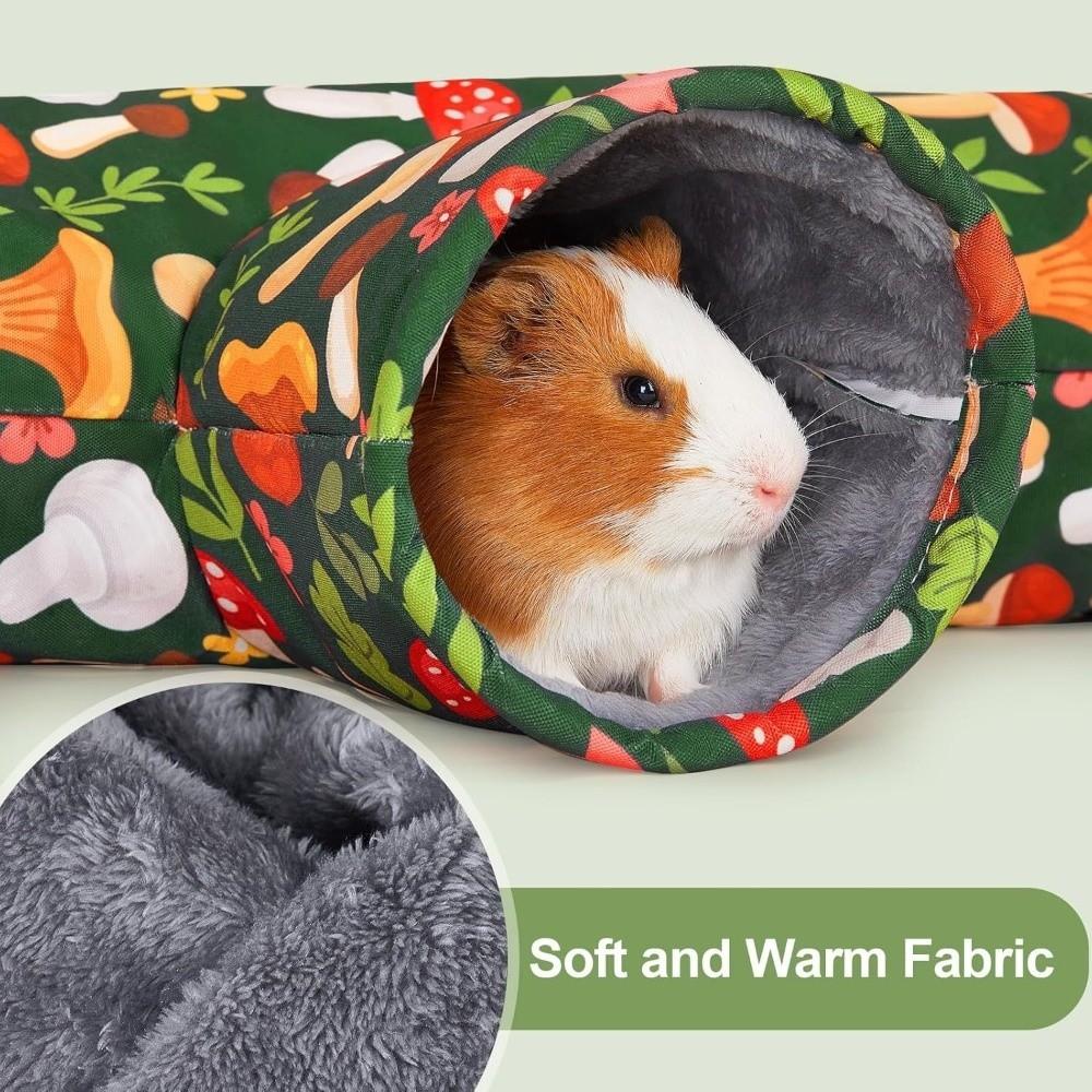 Warm Guinea Pig Tunnel House Thickened Pet Collapsible Tube Toy  Playtime Activity