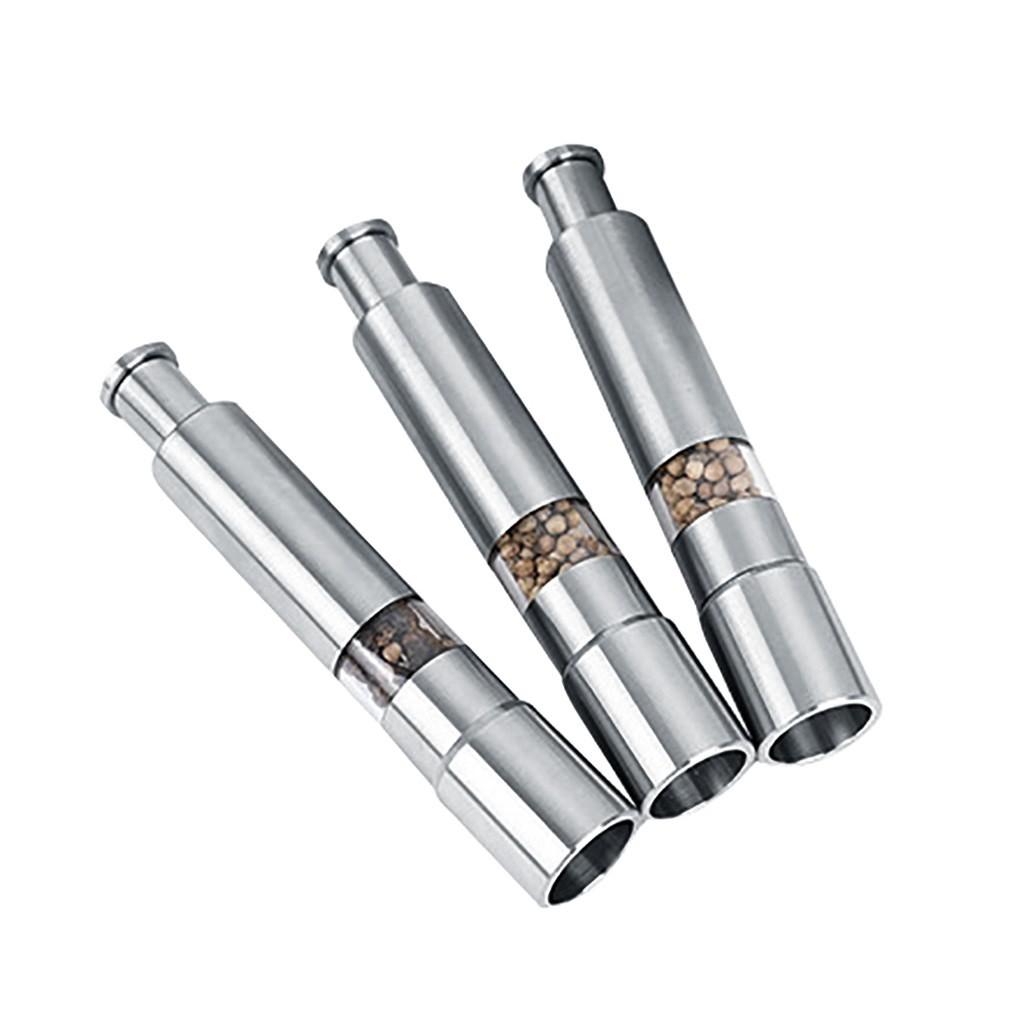 Stainless Steel Thumb Push  Pepper   Grinder Mill Muller Stick