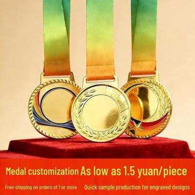 Custom Metal Medals for Sports Meets: Gold, Silver, and Bronze Plaques for Marathon and Running Competitions