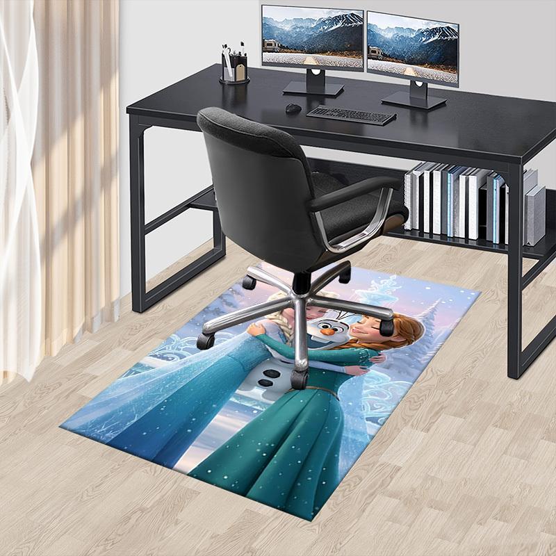 1pc Elsa Frozen Anna Carpet Office Rug Outdoor Mat Home Decor Area Carpet Festival Gift Office desk chair carpet