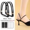 1 Paio Scarpe con Tacco Alto Strass Fascia Anti-allentamento Lacci Diamante Donna Cinghie Tallone Anti-caduta Cintura Elastica Fissaggio Strass Cinghie Fisse
