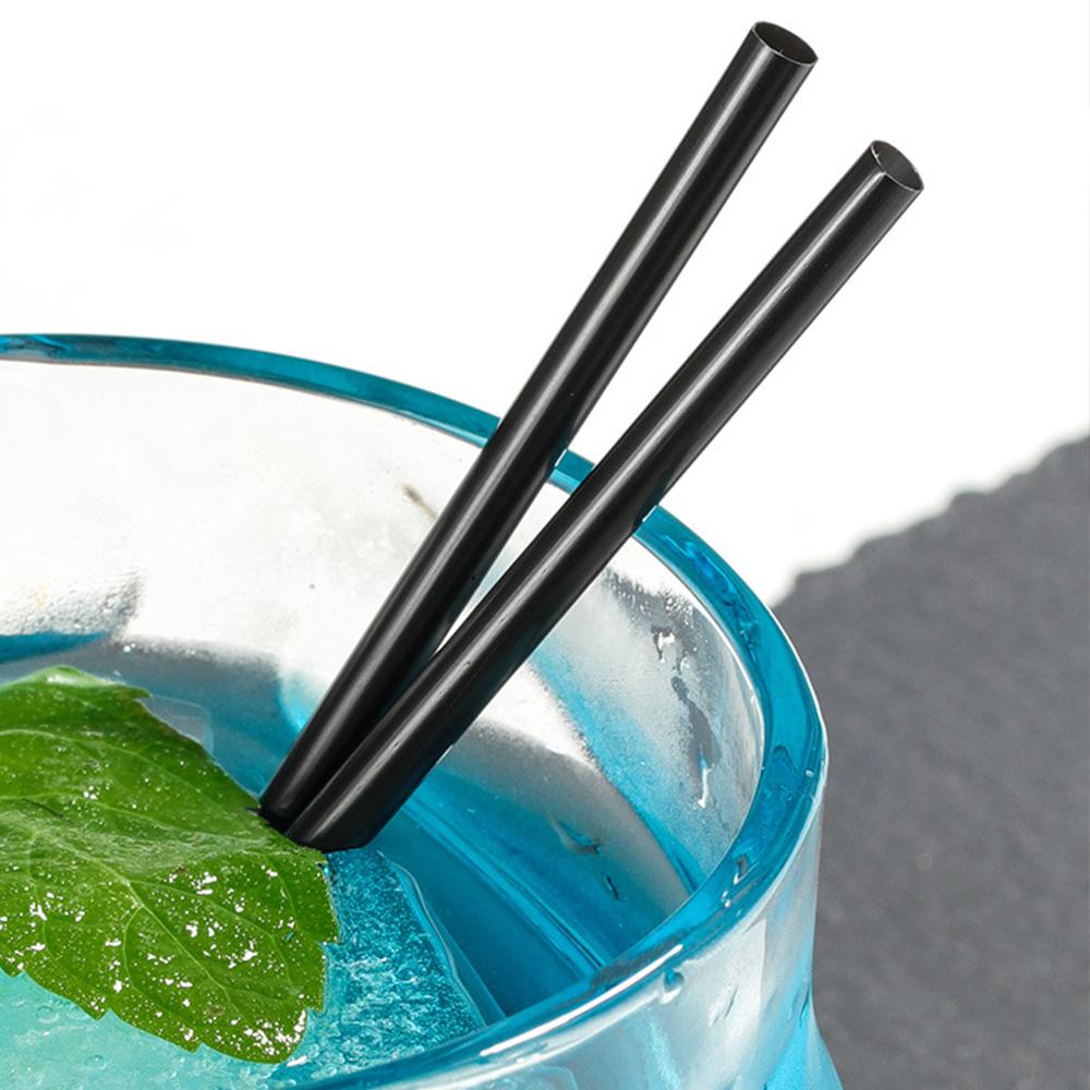 500Pcs Disposable Straws Black 13cm Plastic Coffee Cocktail Stirrers Straws Drink Tube Bar Party Accessories