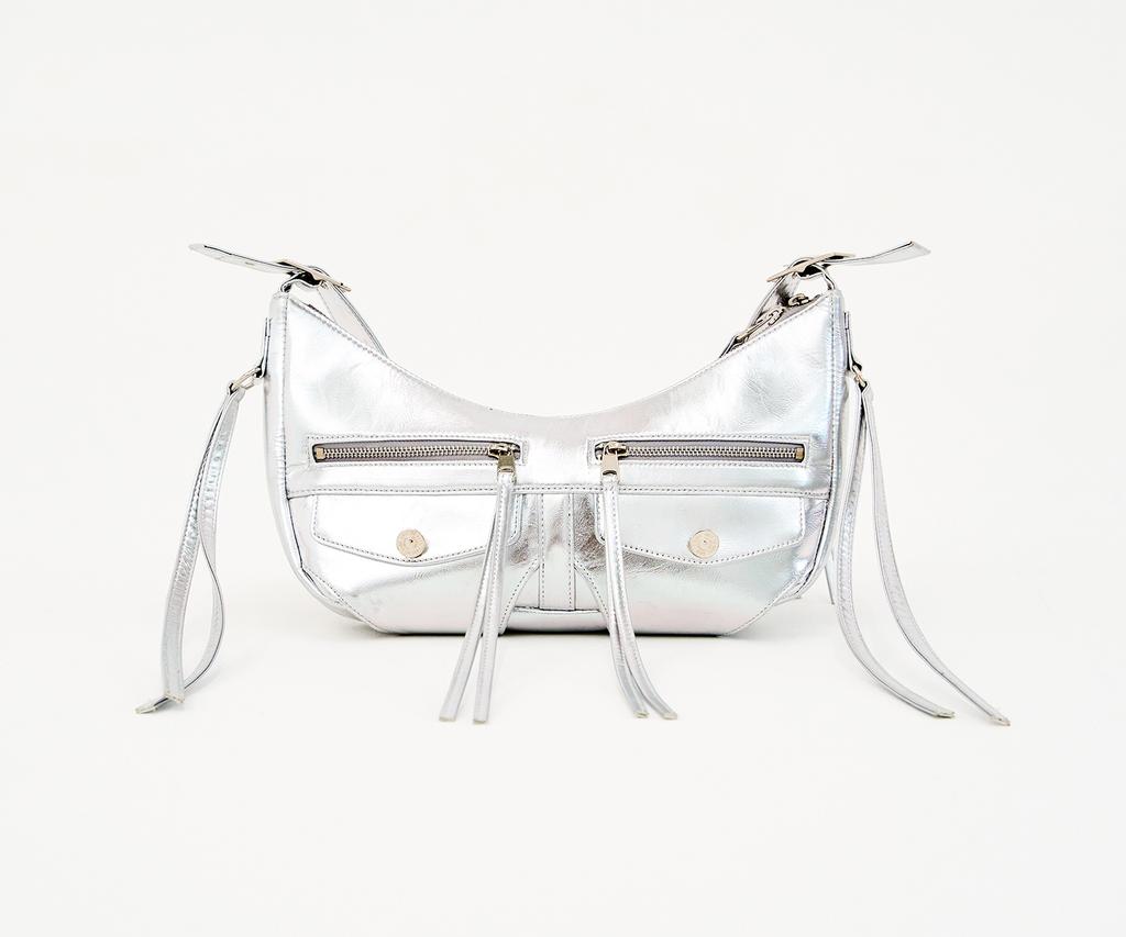 Arts De Base Silver Hobo Bag