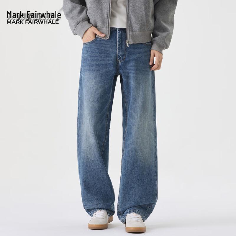 

Мужские джинсы прямого кроя в уличном стиле от Mark Fairwhale 30