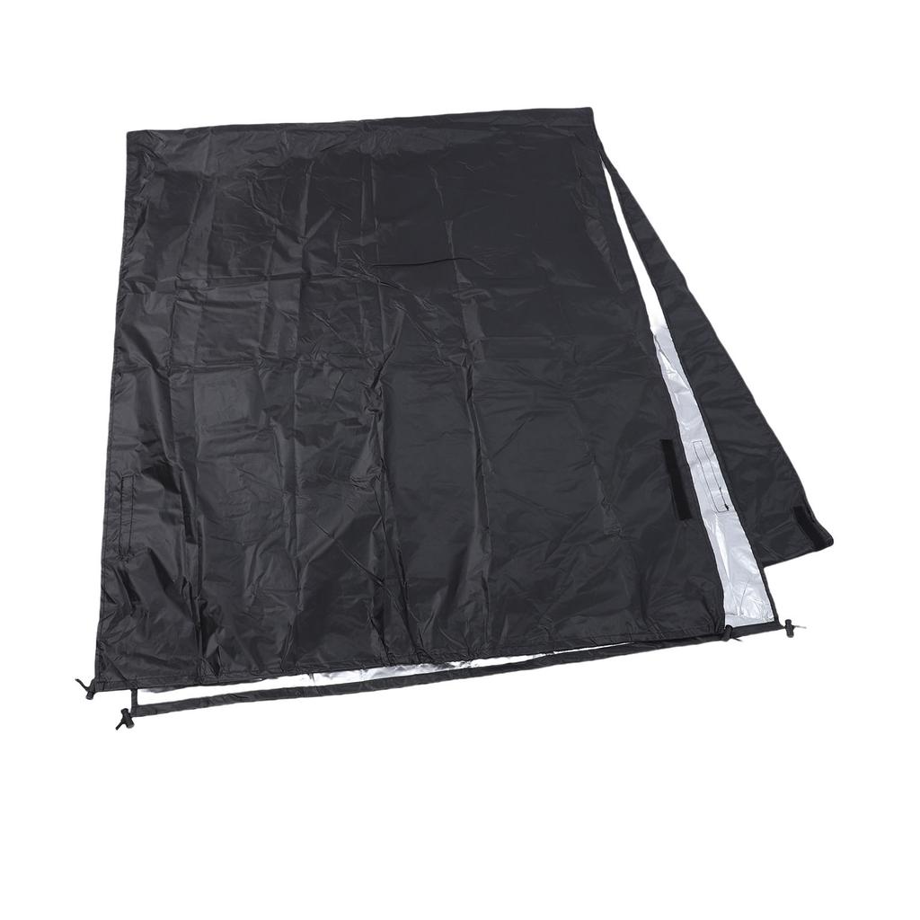 Pool Solar Reel Protective Cover Oxford Cloth Outdoor Pool Blanket Protector for Swimming Pools Black