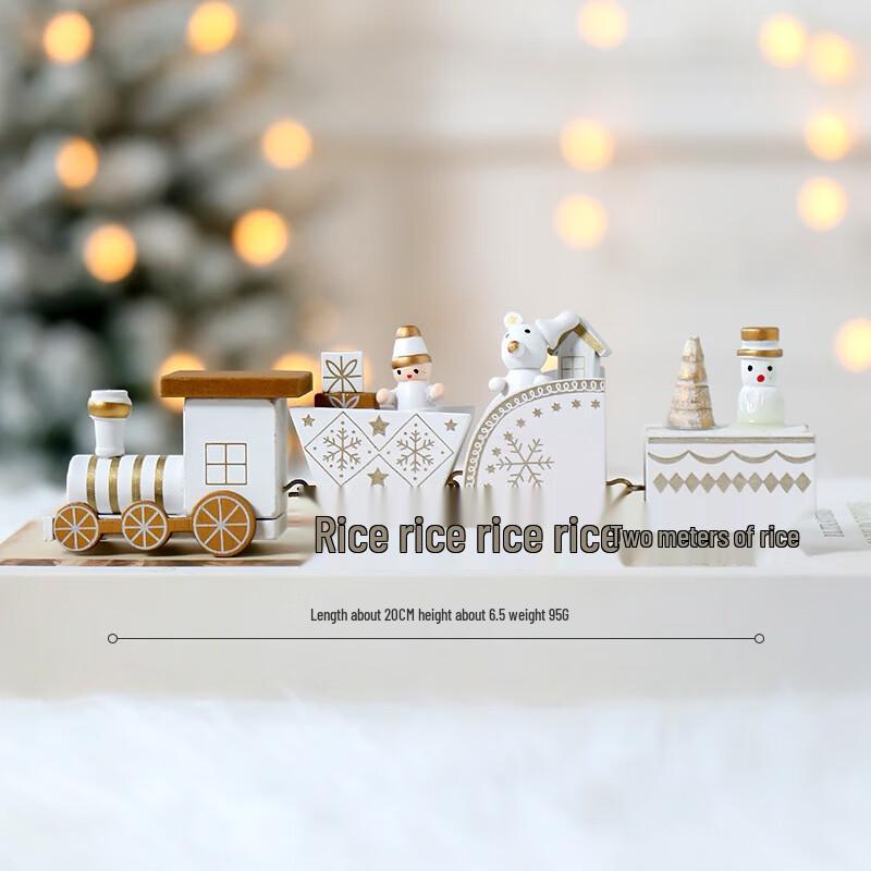 Christmas Wooden Small Train Ornament