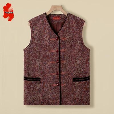 Elderly Women's Plus Size Sleeveless Vest