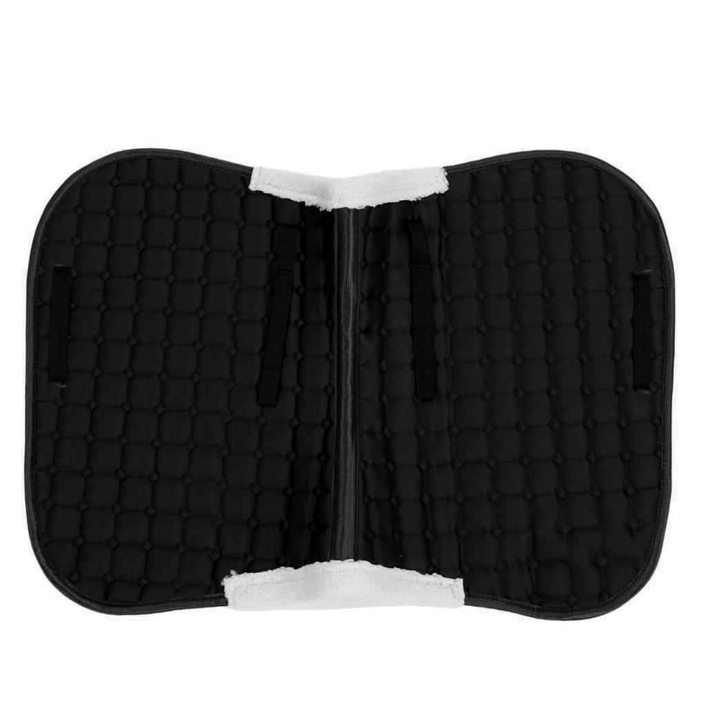 Horse Saddle Pad Sweat Absorbent Non Slip Comfortable Stylish 3D Tailoring Riding Seat Saddle Pad Black