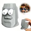 Cartoon Stone Statue Stress Relief Toy 3D Printed Eye Popping Stone Figure Fidget Toy Home Office Worker Relaxation Desk Toy