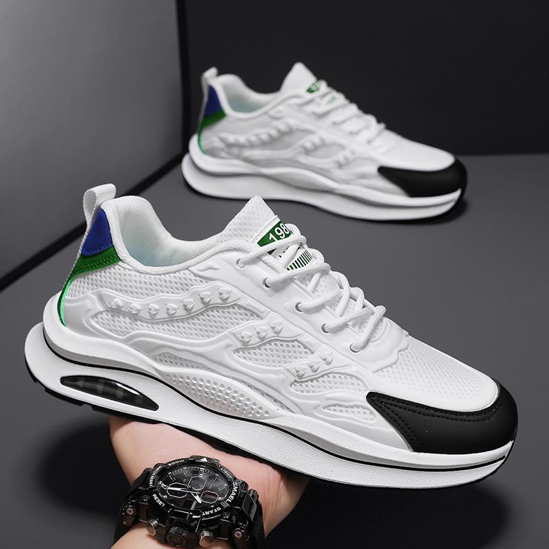 

YRZL Men s Sneakers Shoes 2025 Summer Lightweight Shoes Breathable Casual Comfort Anti Slip Soft Bottom Fashion Sports Man Shoes 44 золотой