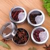 1/4Pcs Magnetic Spice Jars Sealed Barbecue Storage Box Powder Box Stainless Steel Wall-Mounted Seasoning Tank