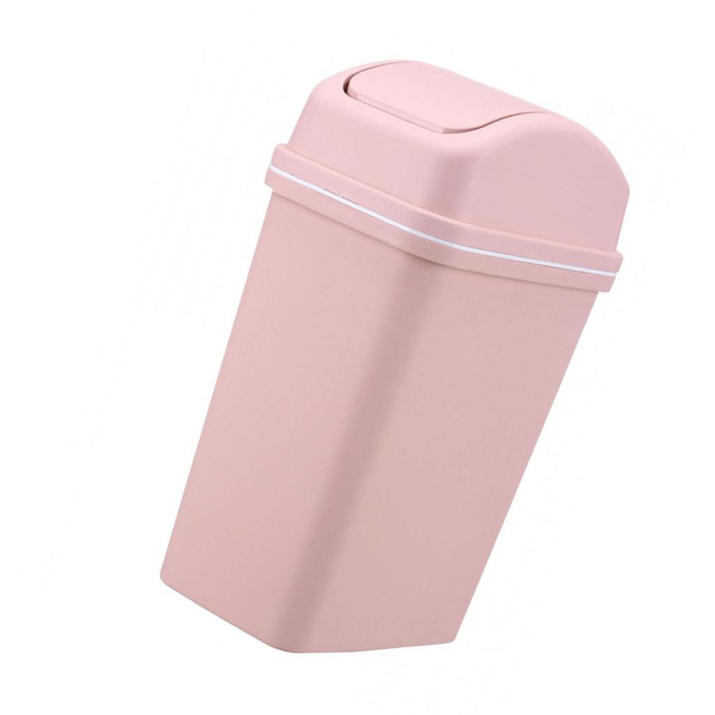 Swing Top Bin 10L Waste Disposal Solution Waste Bin with Lid for Home and Office Use Space Saving