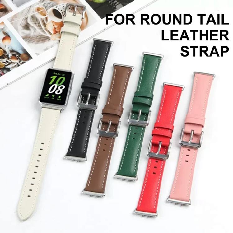 Leather Replacement Strap Sophisticated Leather Watch Band Stylish Leather Wristband Smartwatch Strap for Watch Fit3