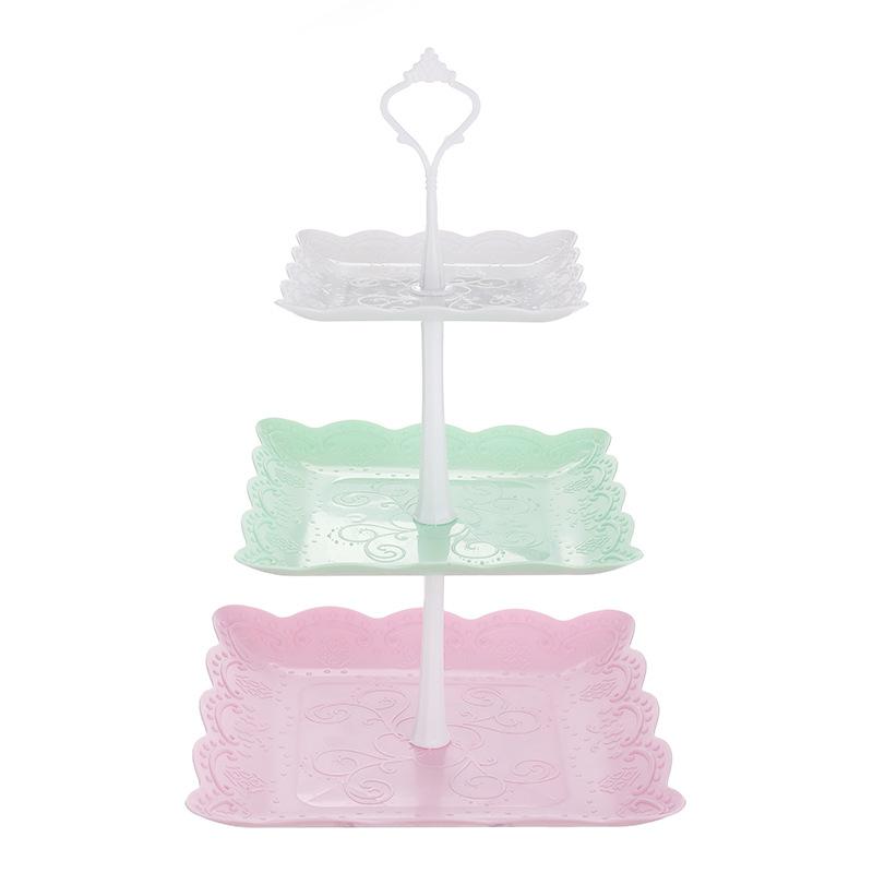 

3-х уровневая стойка для фруктовых десертов, подставка для тарелок для торта, подставка для хранения на кухне, подставка для торта на свадьбу, день рождения, подставка для сладостей