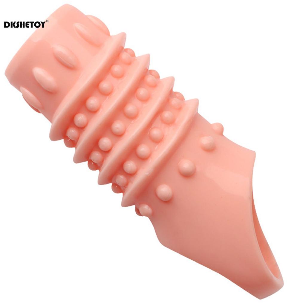 Reusable Penis Sleeve Glans Enlarger Extender Delay Ejaculation Cock Ring Sex Toys for Men Couples Pleasure